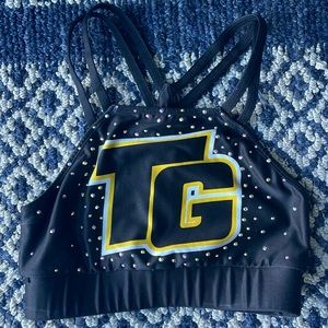 Topgun Y back bedazzled TG sports bra